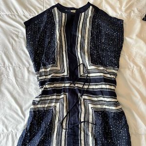 Vince Work Dress, Navy and White - Size Medium
